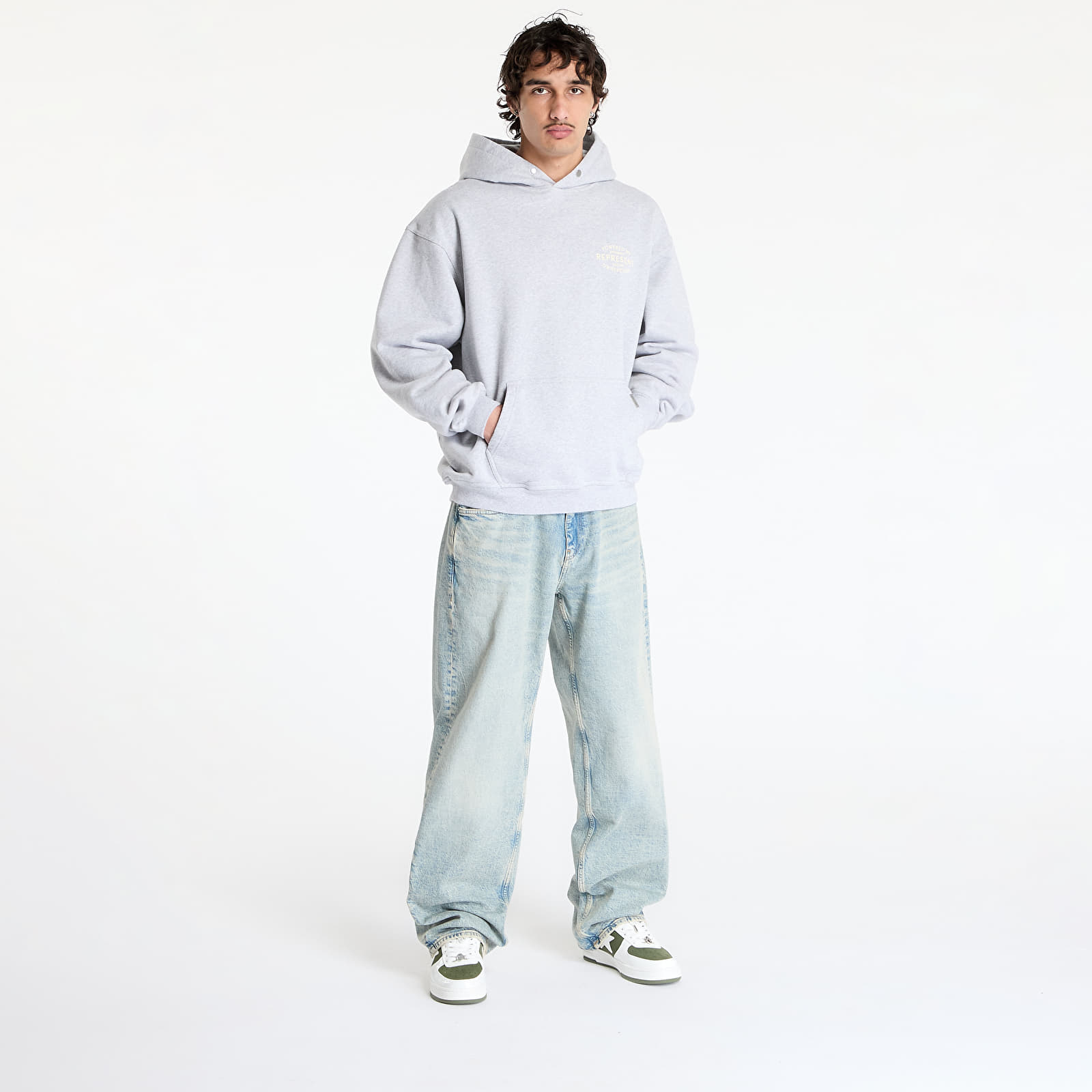 Hoodies and sweatshirts  REPRESENT Represent Owners Club Stamp Hoodie Ash Grey