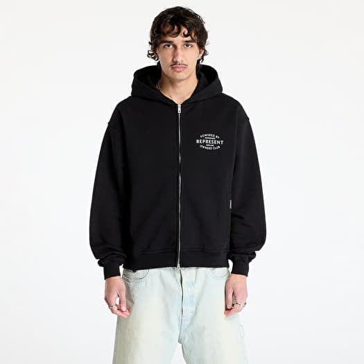 REPRESENT Represent Owners Club Stamp Zip Up Hoodie Jet Black