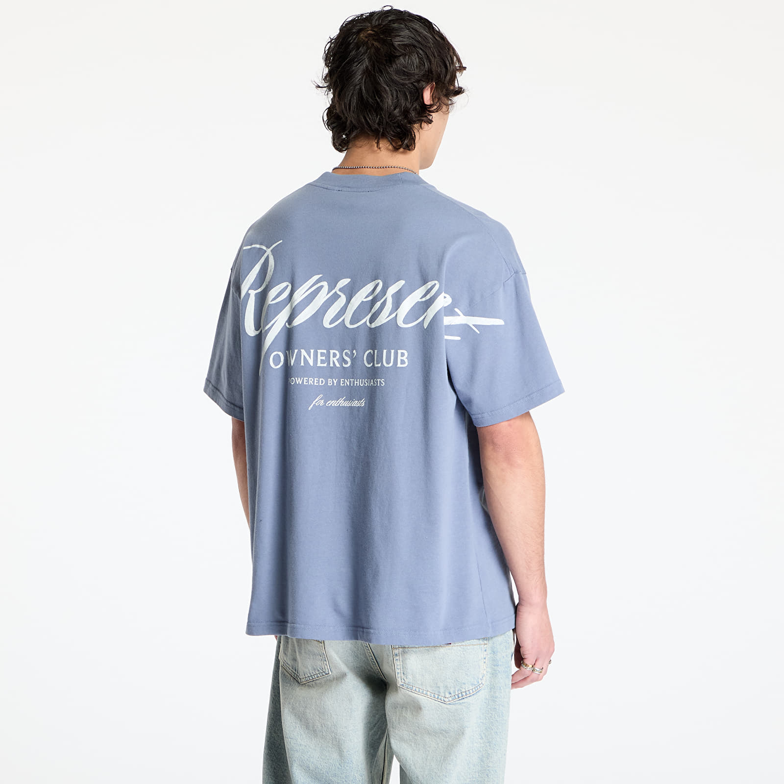 T-shirts REPRESENT Represent Owners Club Script T-Shirt Dusty Blue