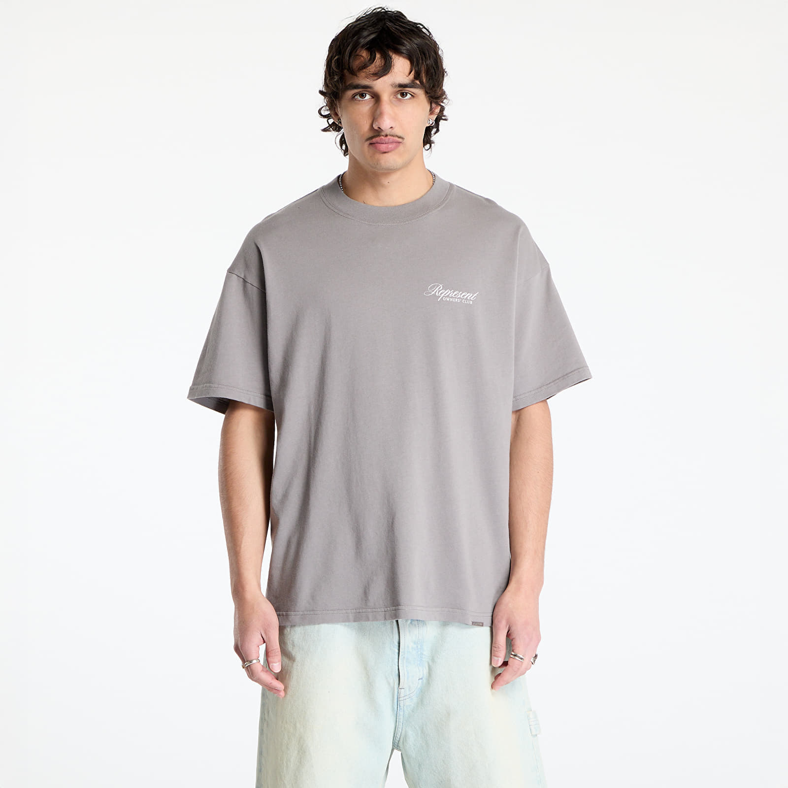 Тениска REPRESENT Represent Owners Club Script T-Shirt Slate XL