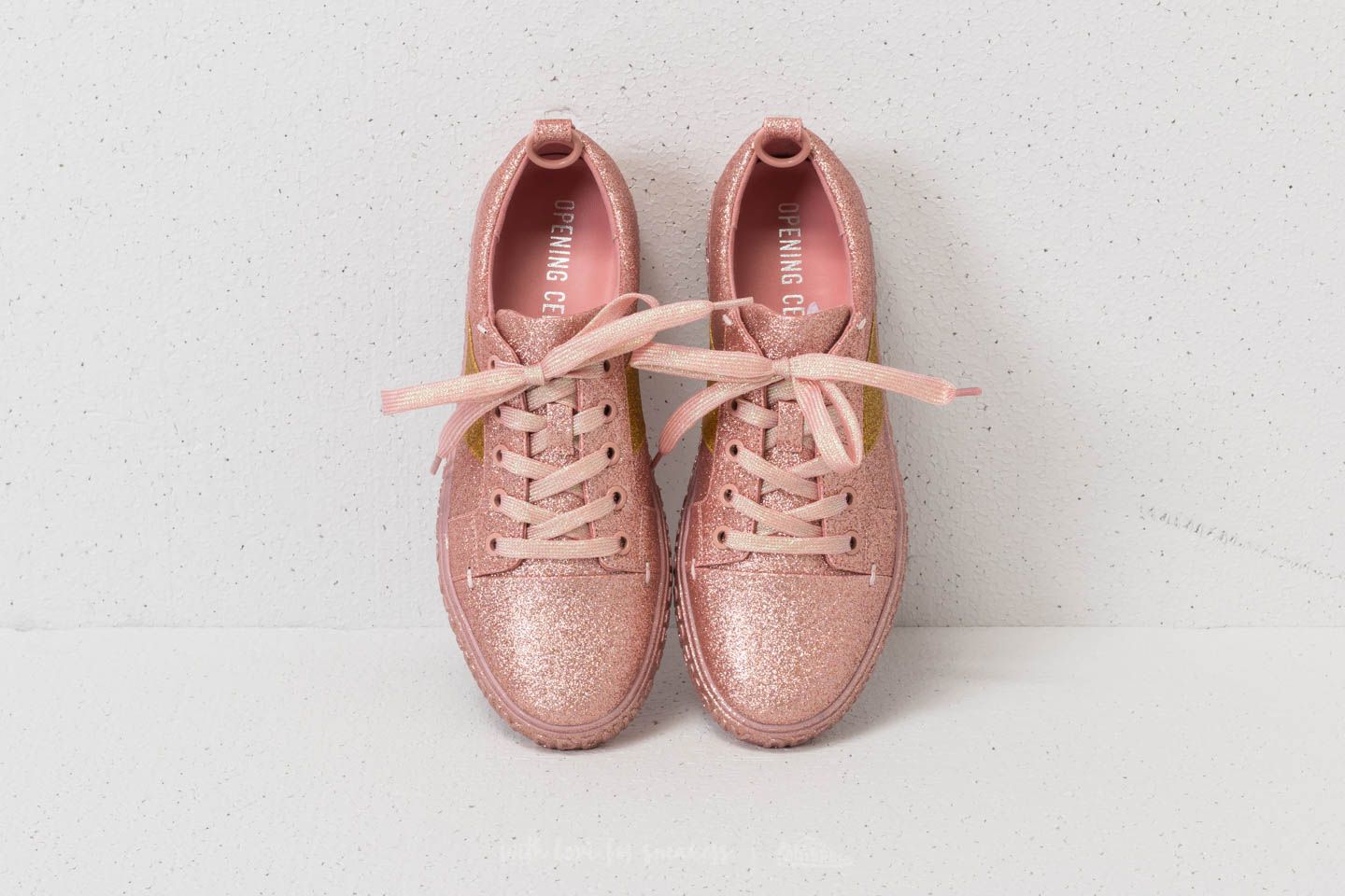 Damen Sneaker und Schuhe Opening Ceremony La Cienega Glitter Pink/ Yellow