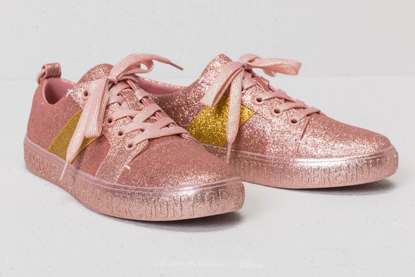 Damen Sneaker und Schuhe Opening Ceremony La Cienega Glitter Pink/ Yellow