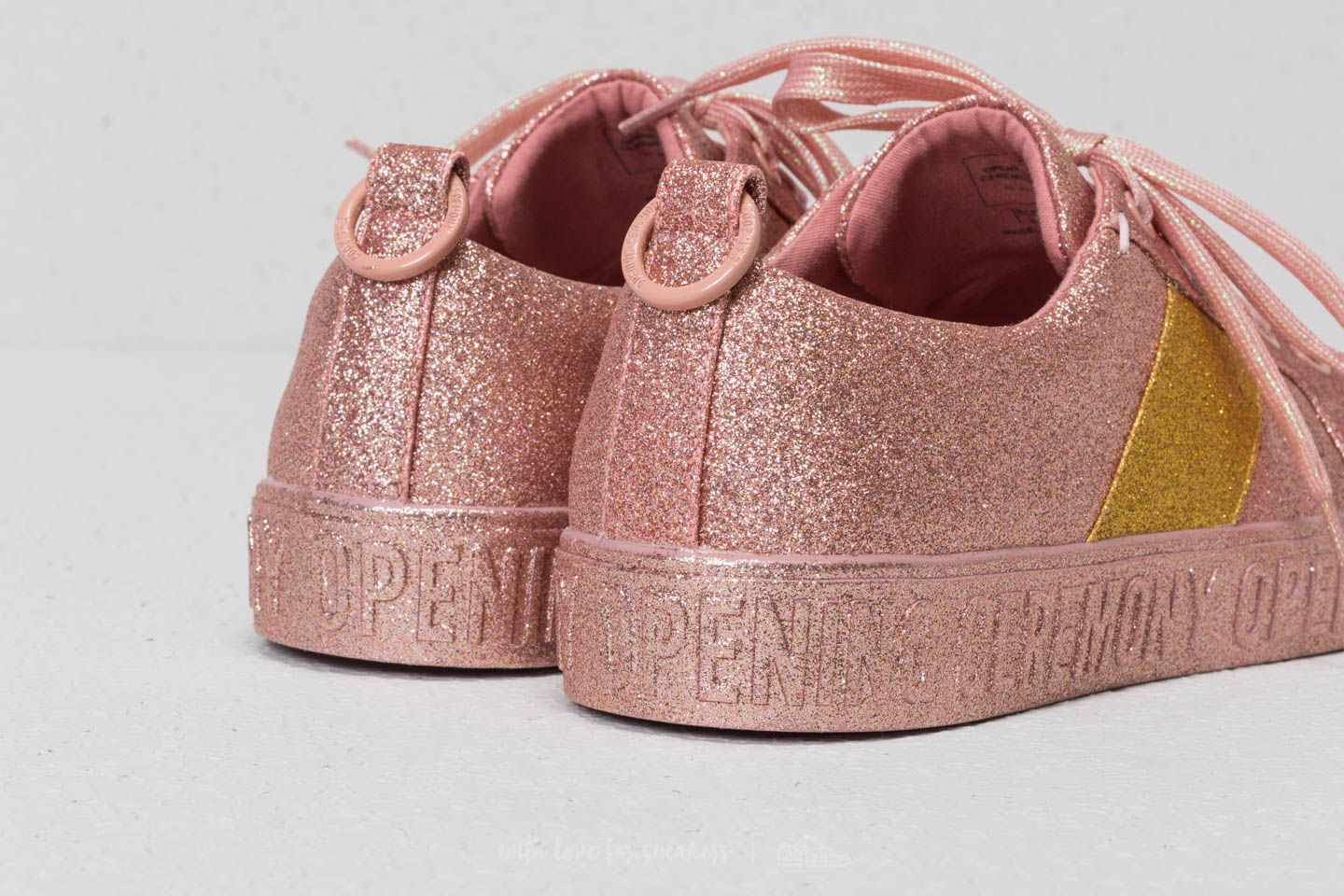 Damen Sneaker und Schuhe Opening Ceremony La Cienega Glitter Pink/ Yellow