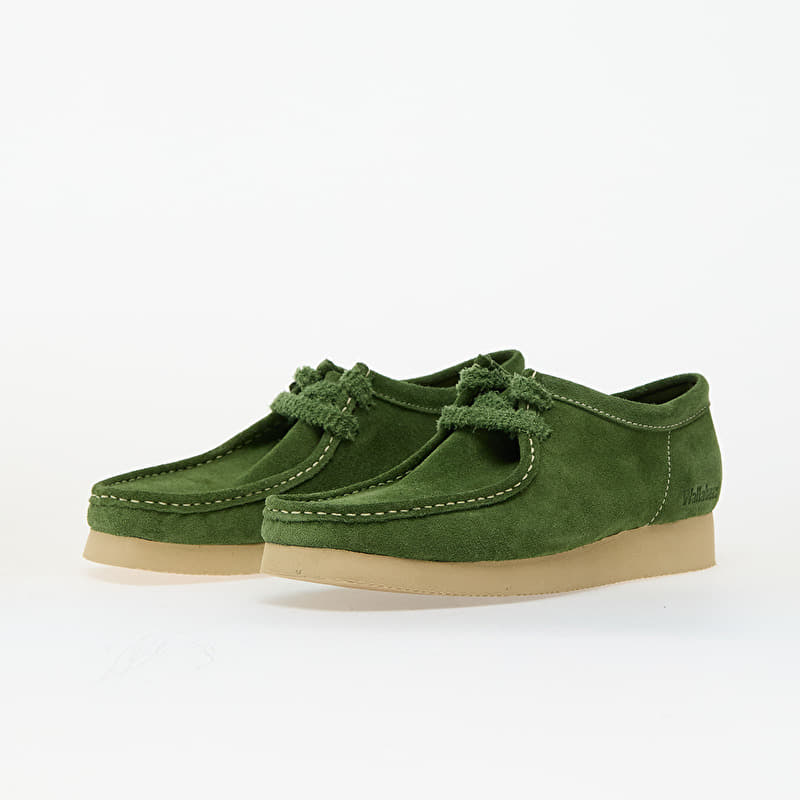 Men's shoes Clarks Originals Wallabee 2604 Green Suede (26182222