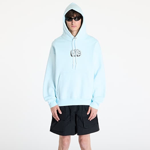 Nike Solo Swoosh Men's Fleece Hoodie Glacier Blue