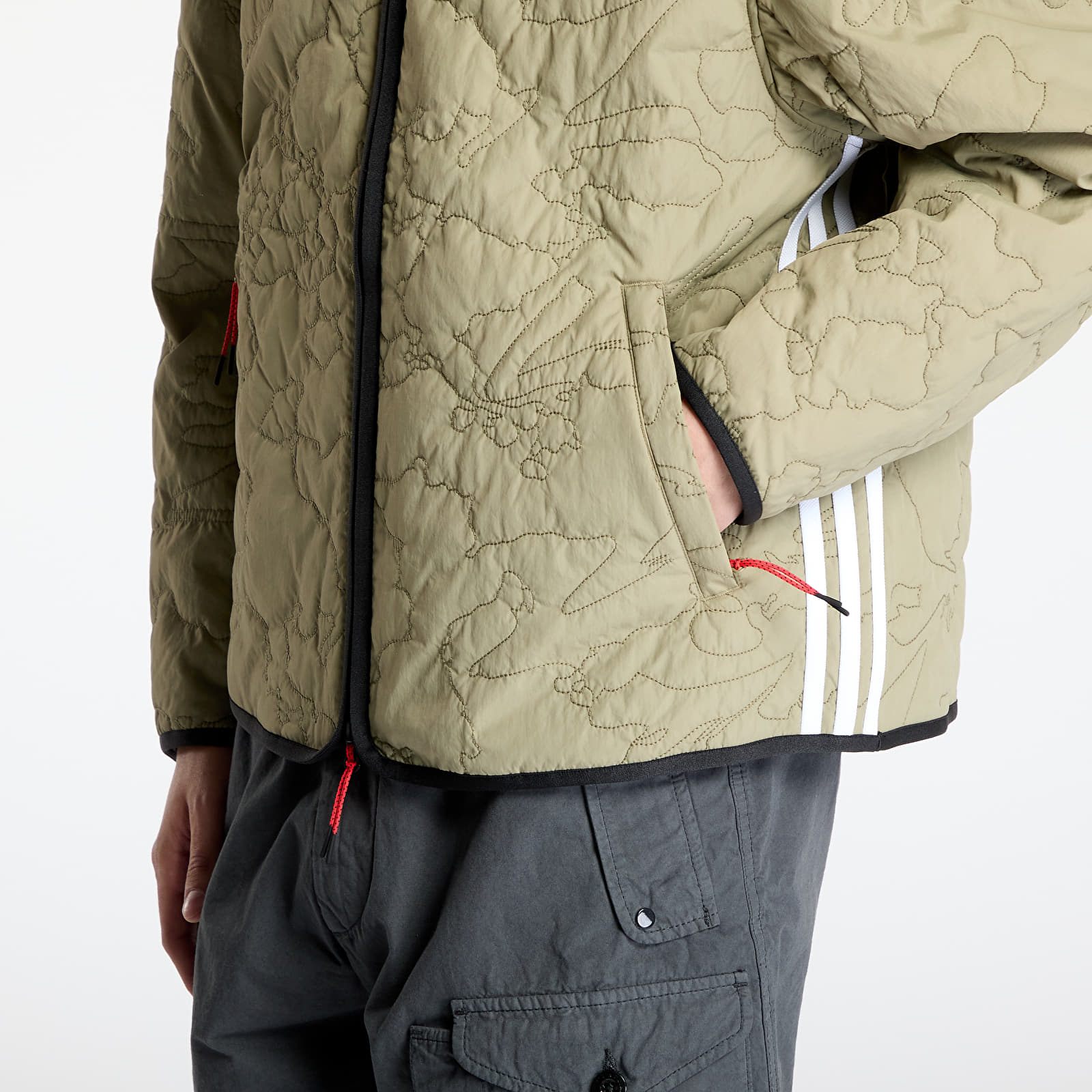 Jackets adidas x 100 Thieves Quilted Liner Green/ Orbit Green