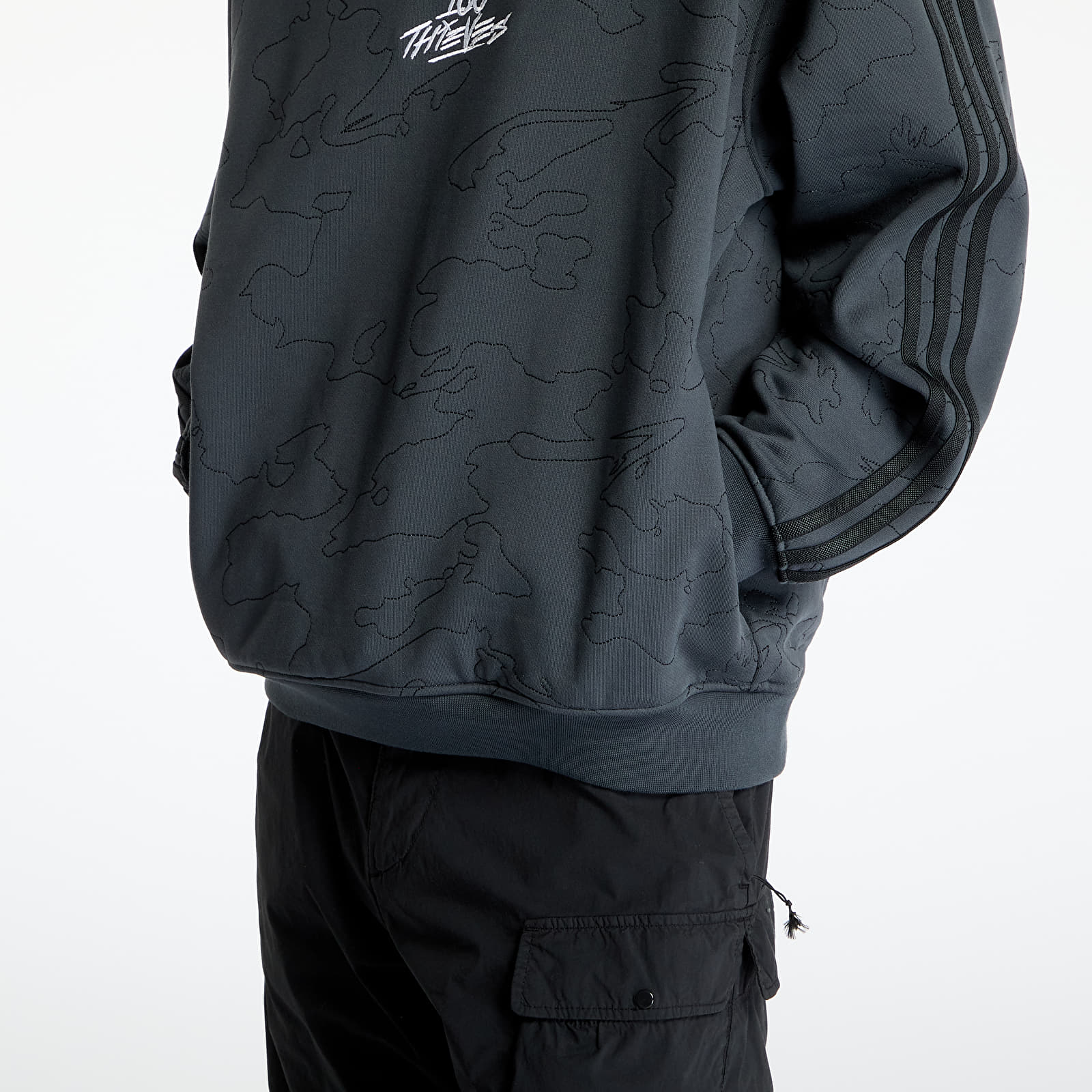 Φούτερ adidas x 100 Thieves Hoodie Dark Grey/ Carbon