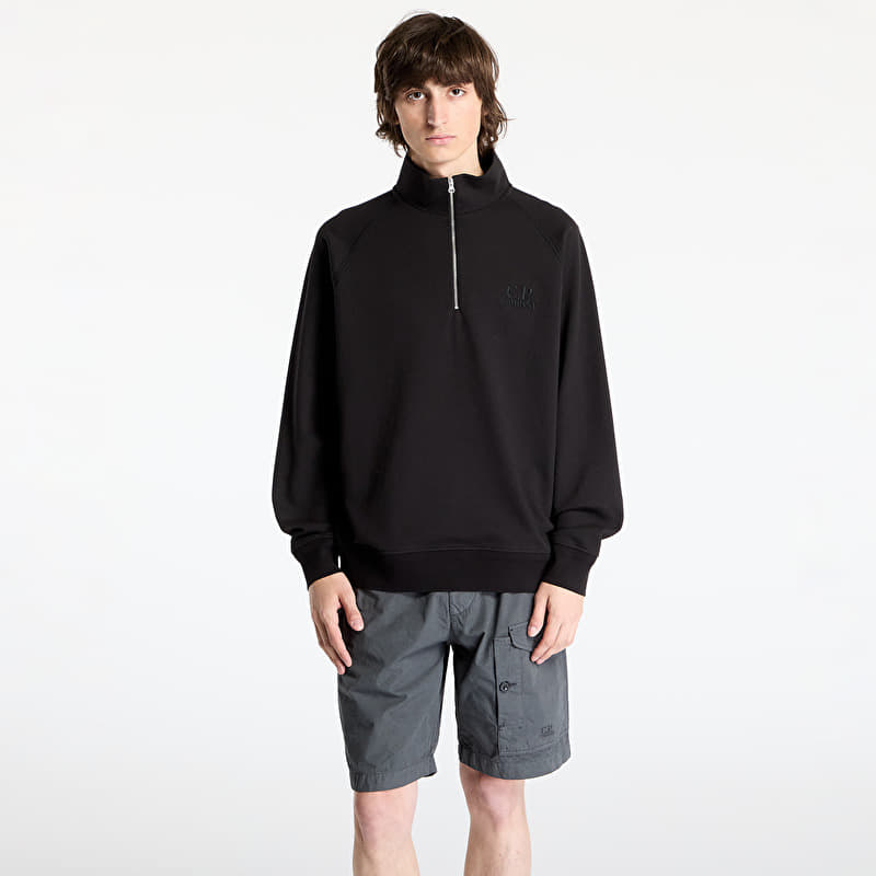 Sweatshirt C.P. Company Diagonal Raised Fleece Sweatshirt Black