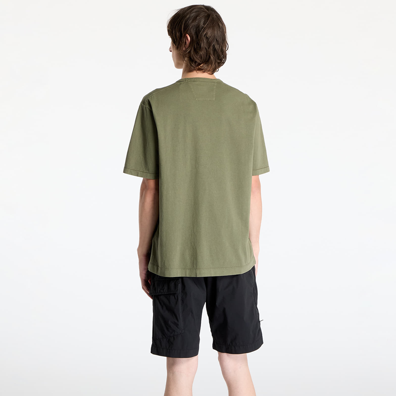 Pólók C.P. Company 1020 Jersey Logo T-Shirt Thyme Green