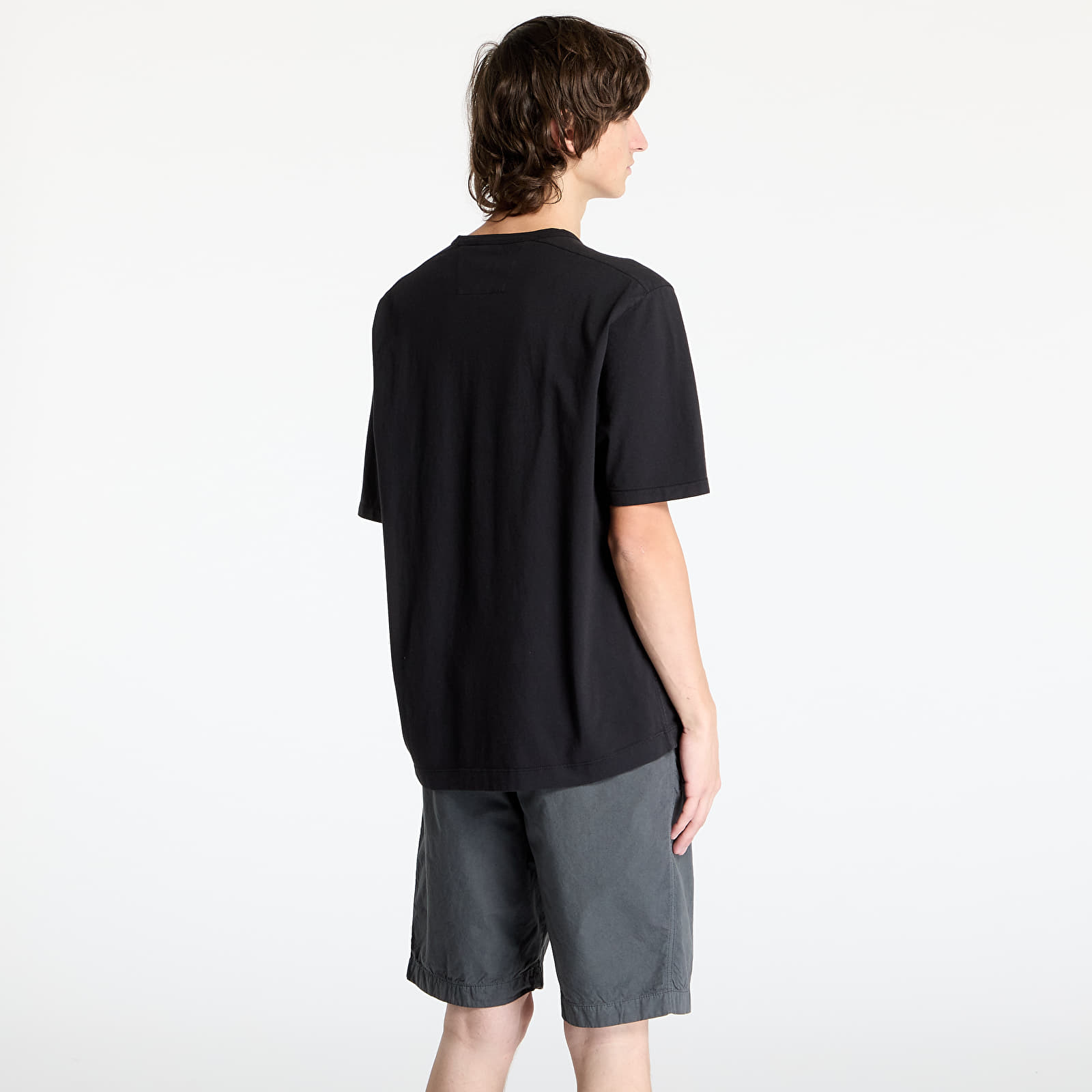 T-krekli C.P. Company 1020 Jersey Logo T-Shirt Black