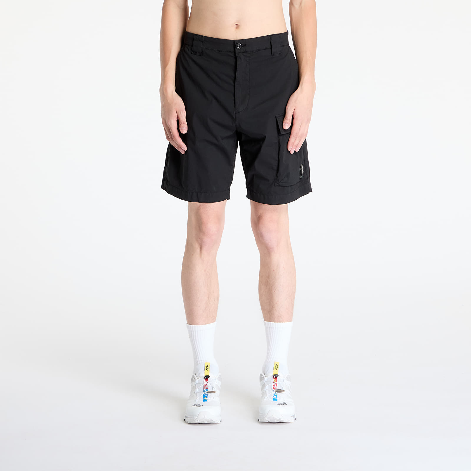 Shorts C.P. Company 50 Fili Stretch Cargo Shorts Black 50