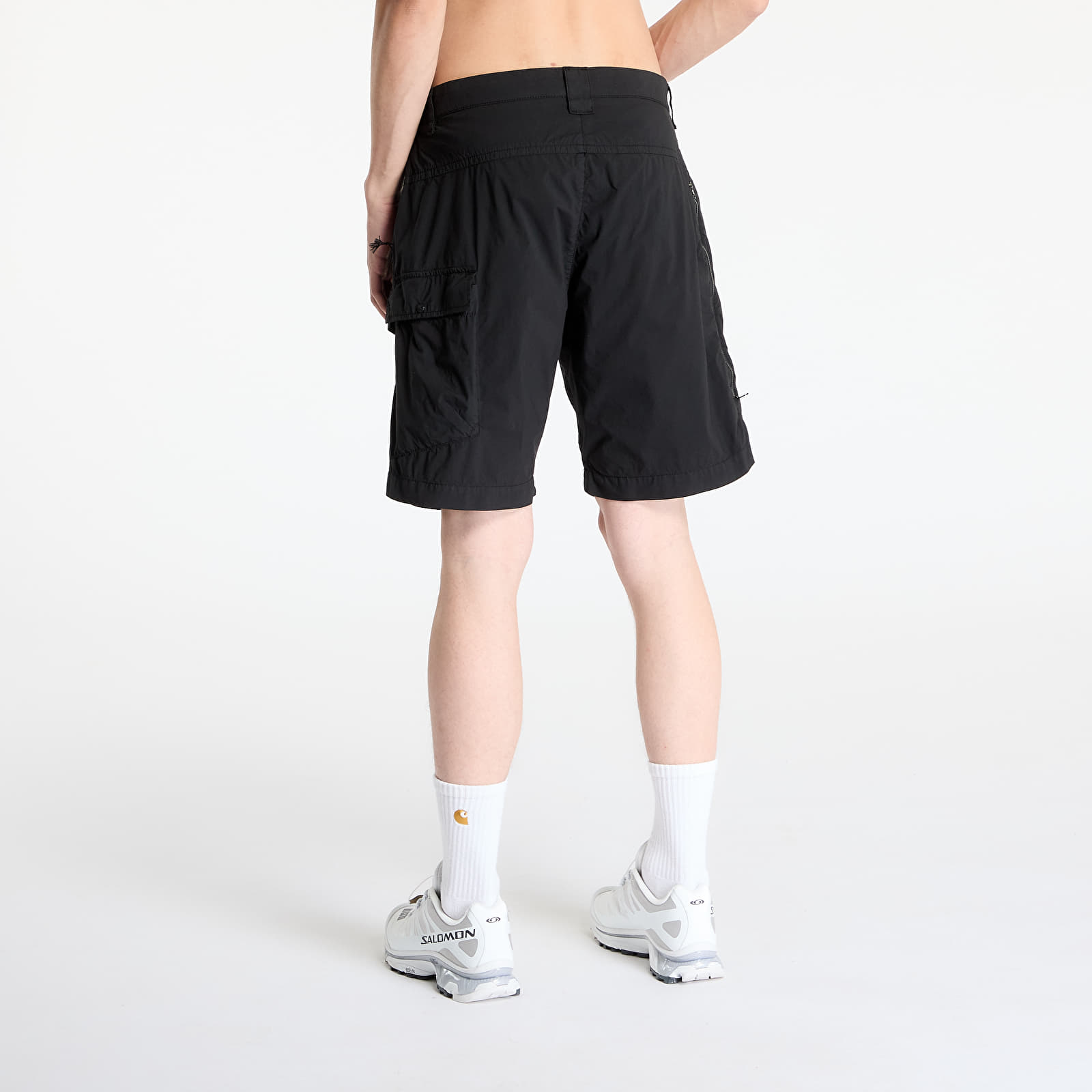 Kurzhosen C.P. Company 50 Fili Stretch Cargo Shorts Black