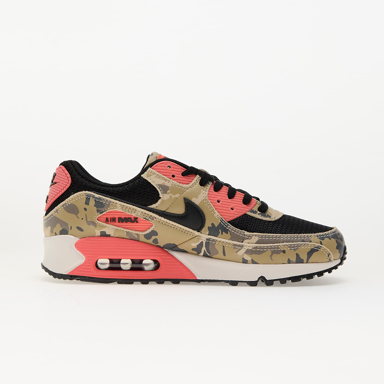 Férfi cipők Nike Air Max 90 Prm Lt Khaki/ Black-Magic Ember-Mink Brown