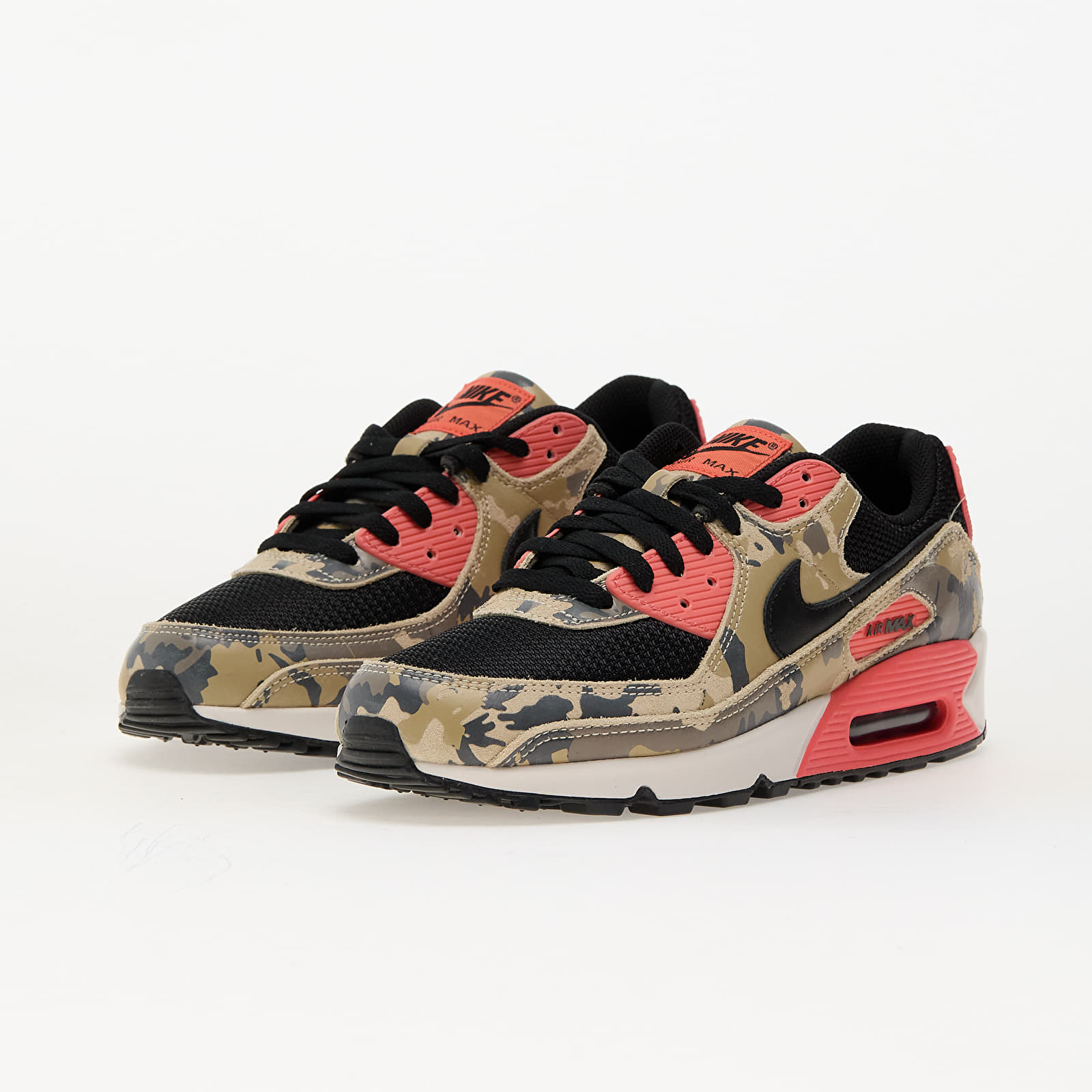 Férfi cipők Nike Air Max 90 Prm Lt Khaki/ Black-Magic Ember-Mink Brown