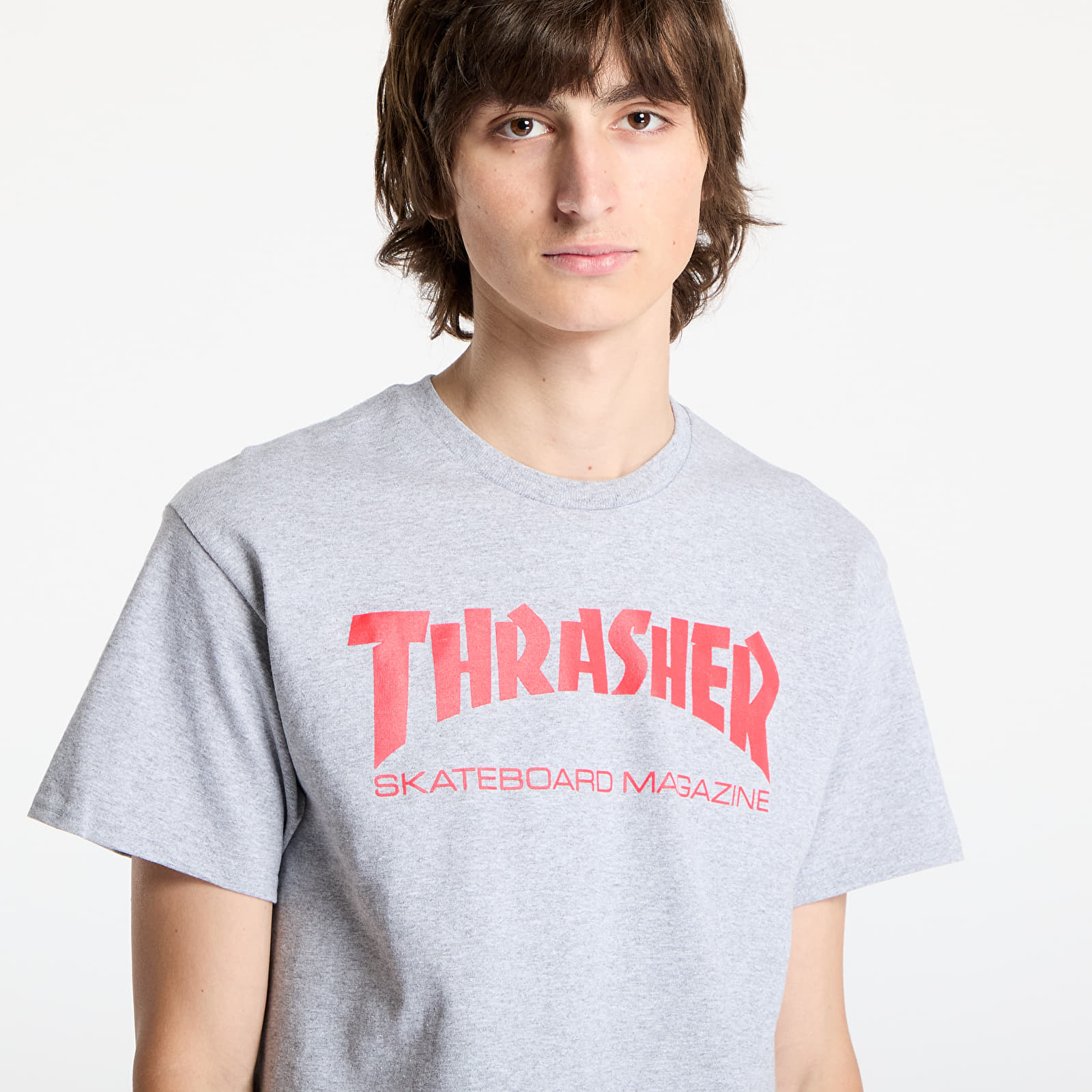 Trička Thrasher Skate Mag T-Shirt Gray/ Red