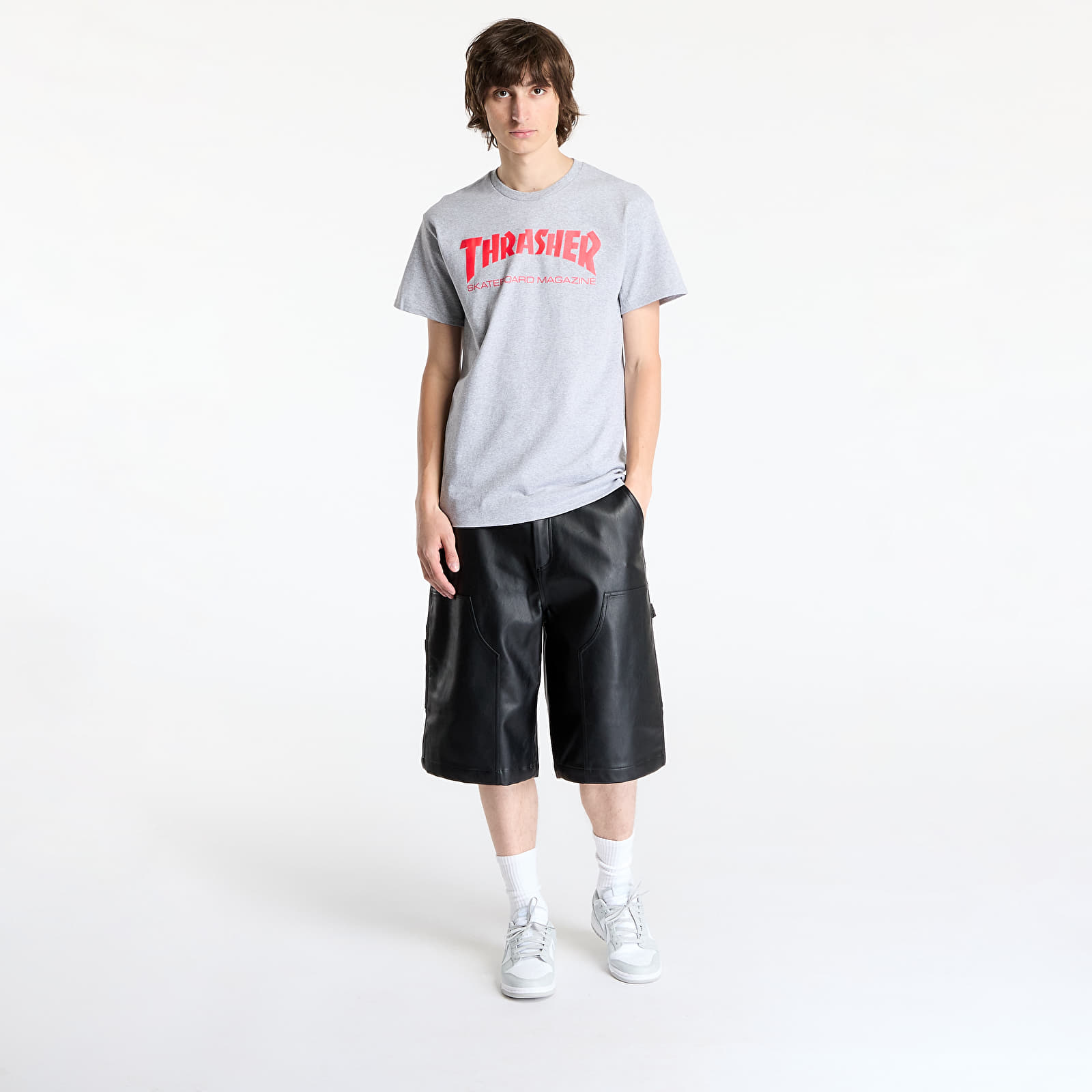 Trička Thrasher Skate Mag T-Shirt Gray/ Red