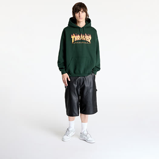 Sweatshirts Thrasher Flame Logo Hoodie Forest Green Footshop