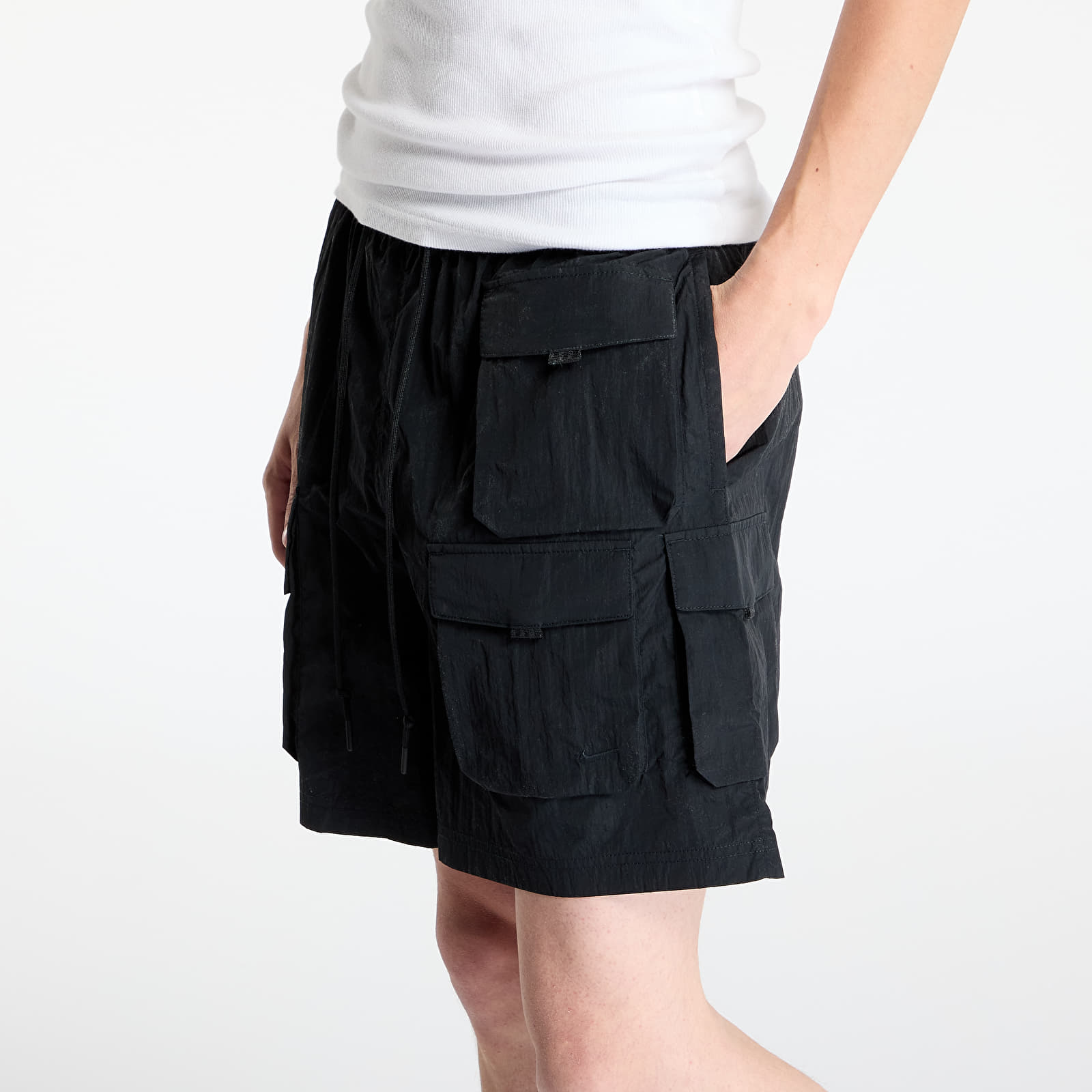 Kraťasy Nike Tech Men's Woven Cargo Shorts Black/ Black