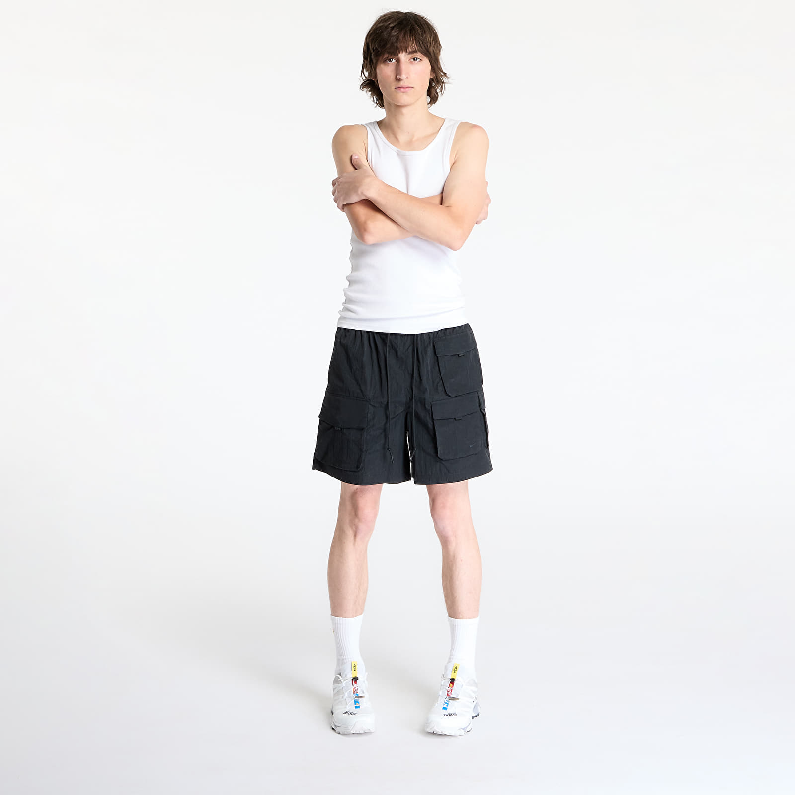 Kraťasy Nike Tech Men's Woven Cargo Shorts Black/ Black
