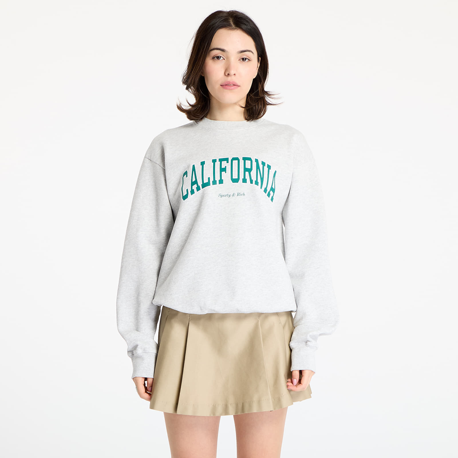 Hanorac Sporty & Rich California Crewneck Heather Gray XS