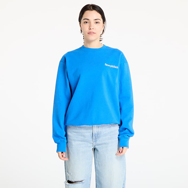 Felpa Sporty & Rich Health is Wealth Crewneck Paris Blue