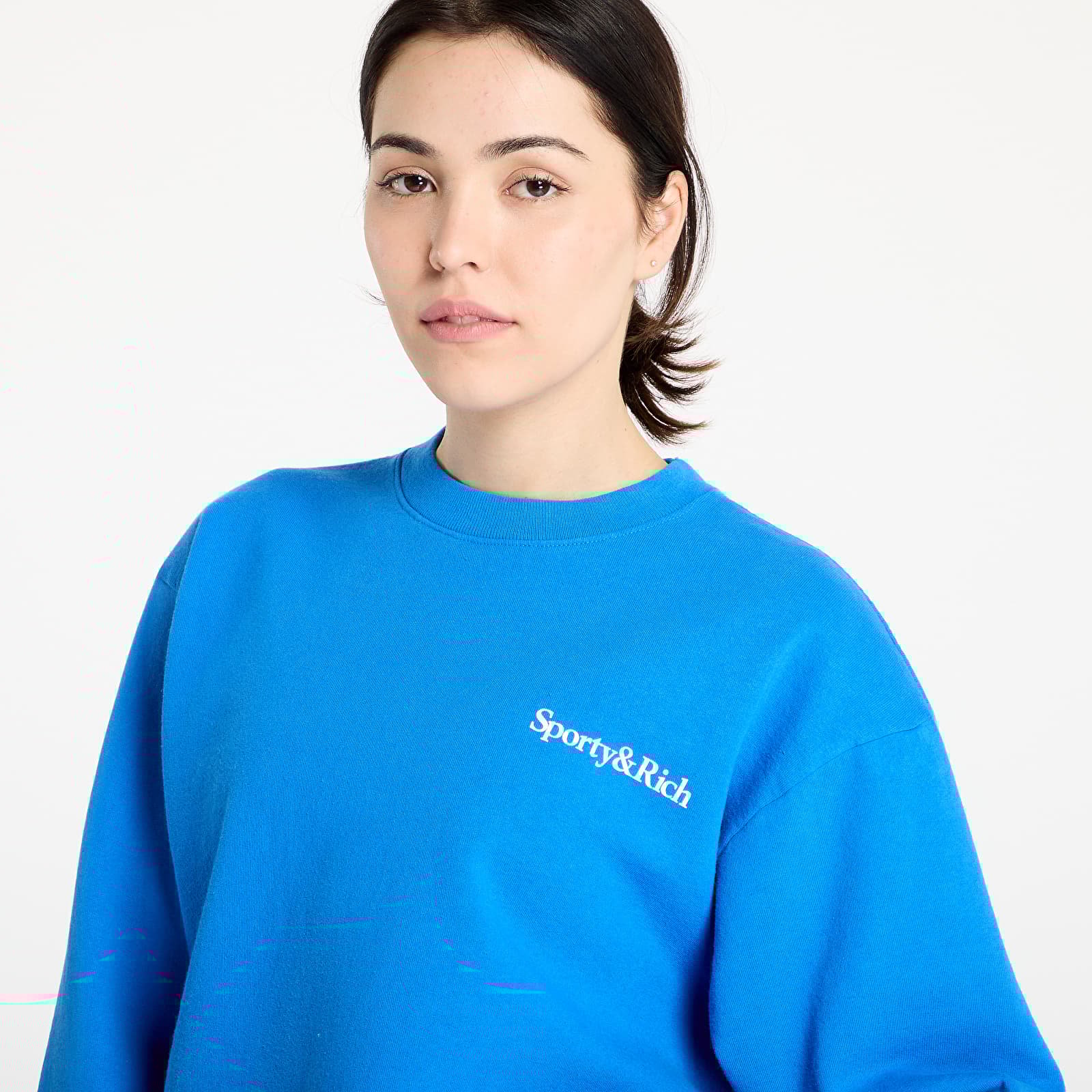 Суичърти Sporty & Rich Health is Wealth Crewneck Paris Blue