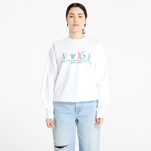 Sporty & Rich NY 94 Crewneck White/ Ruby/ Alpine/ Paris Blue
