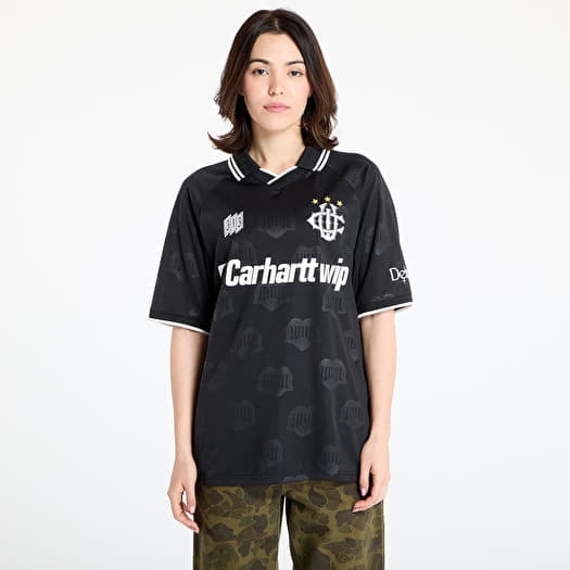Dres Carhartt WIP S/S Harttâ Football T-Shirt UNISEX Heart Train Jacquard/ Black