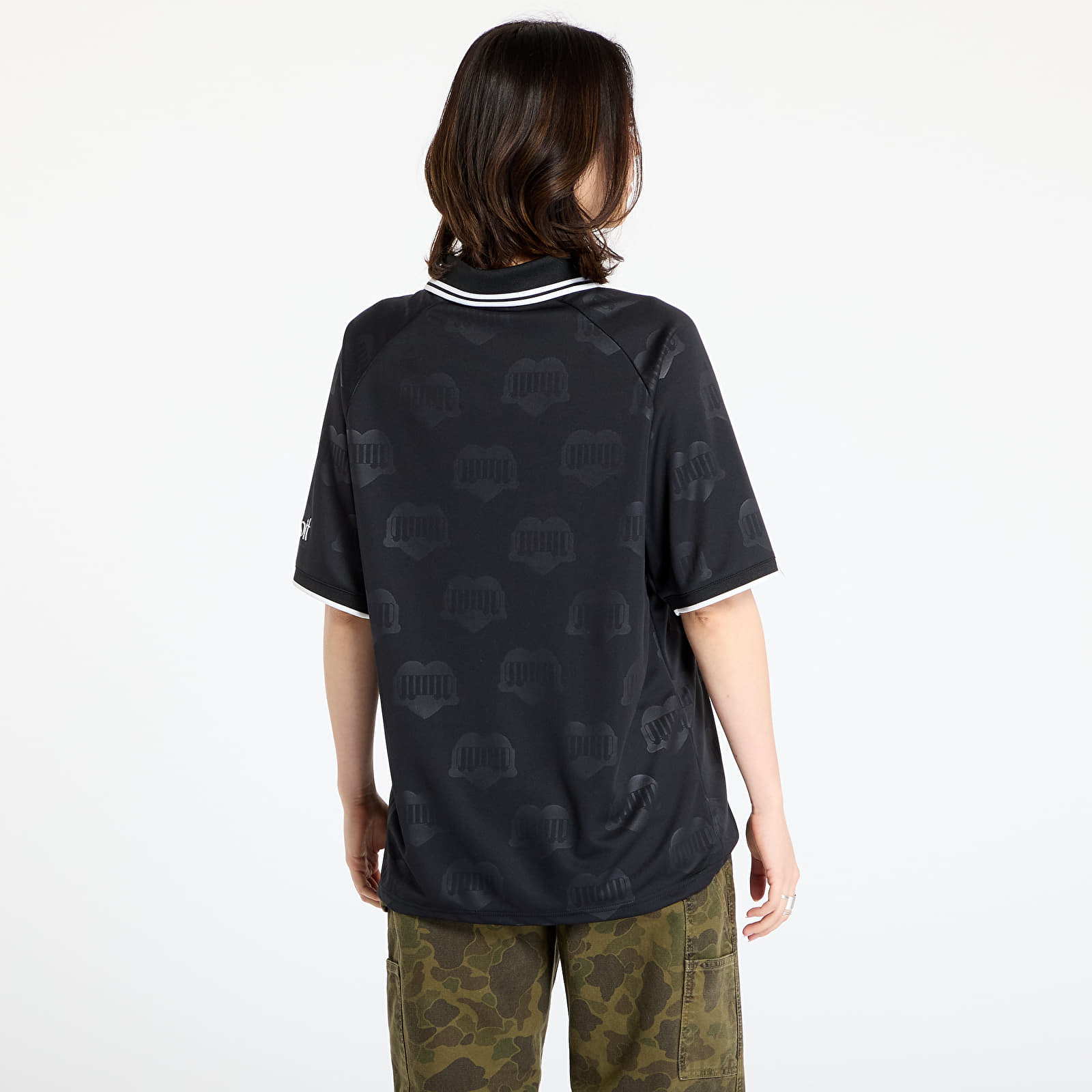 Jerseys Carhartt WIP S/S Harttâ Football T-Shirt UNISEX Heart Train Jacquard/ Black