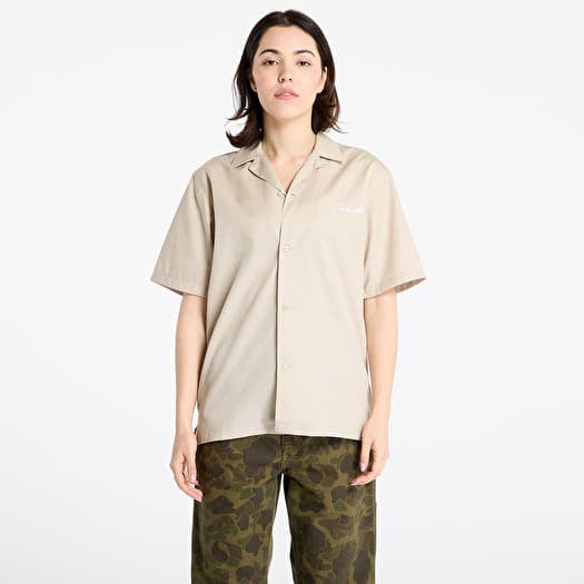 Shirt Carhartt WIP S/S Delray Shirt UNISEX Fleur de Sel/ White
