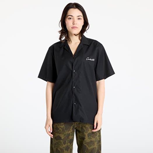 Shirt Carhartt WIP S/S Delray Shirt UNISEX Black/ White