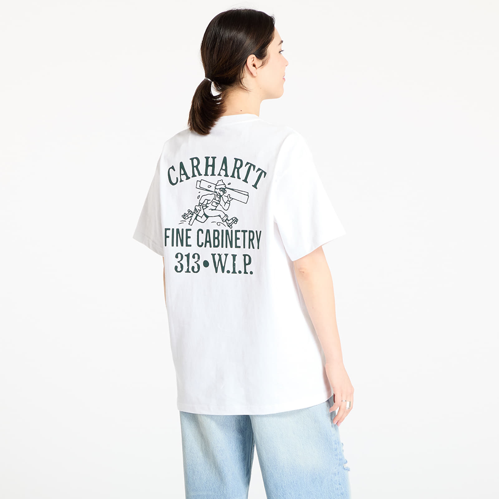 Tričká Carhartt WIP S/S Cabinetry T-Shirt UNISEX White/ Black