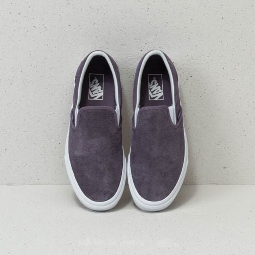 Men s shoes Vans Classic Slip On Hairy Suede Purple Sage Footshop