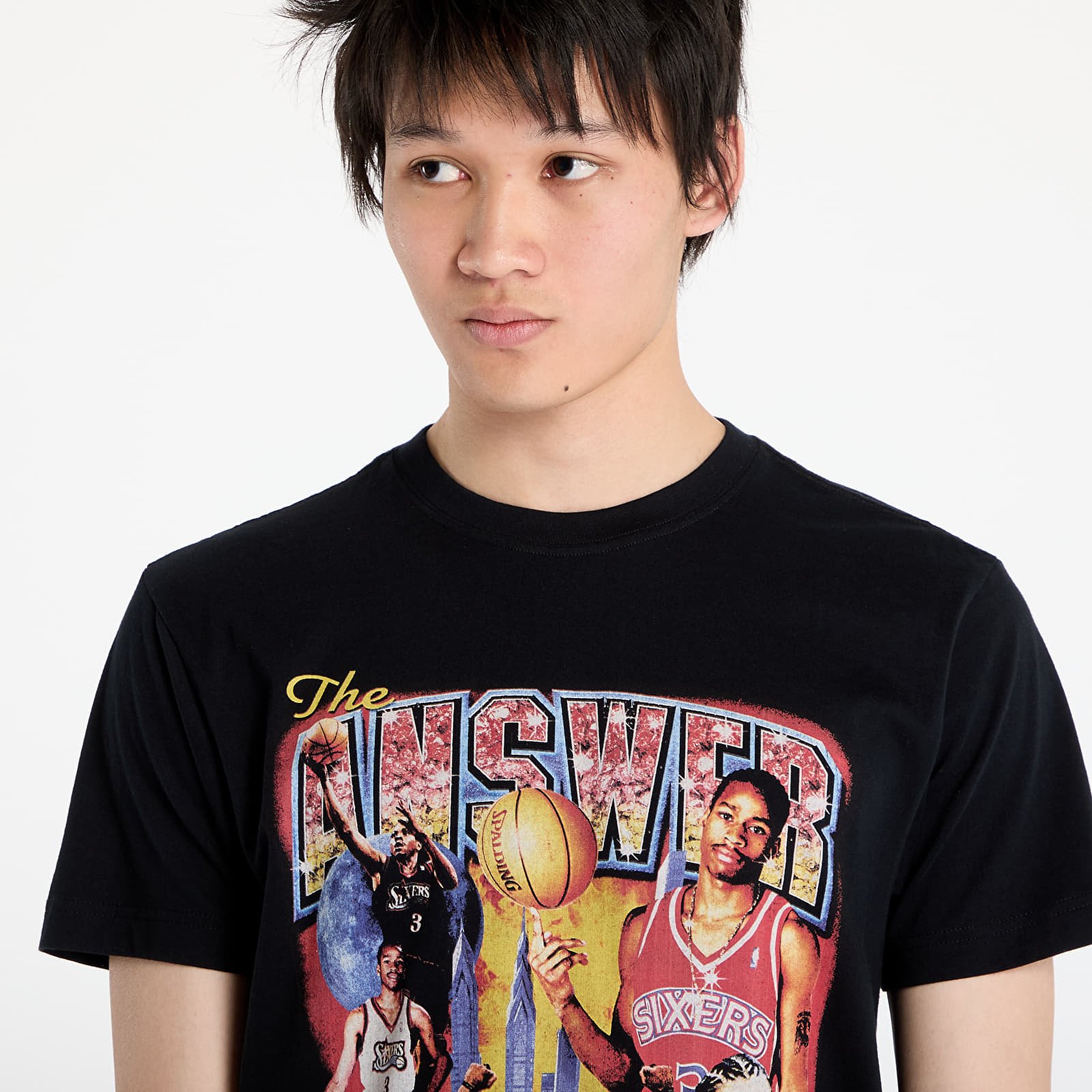 Camisetas Mitchell & Ness NBA 76Ers Allen Iverson Bootleg Tee Black