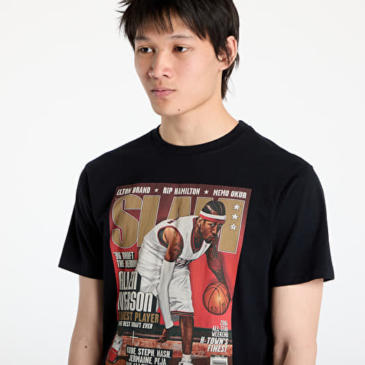 Mitchell & Ness NBA 76Ers Allen Iverson Slam Tee Black | Footshop