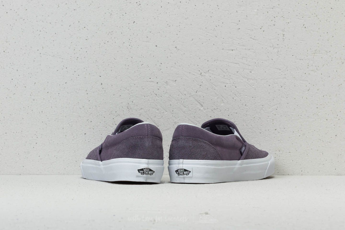 Men s shoes Vans Classic Slip On Hairy Suede Purple Sage Footshop