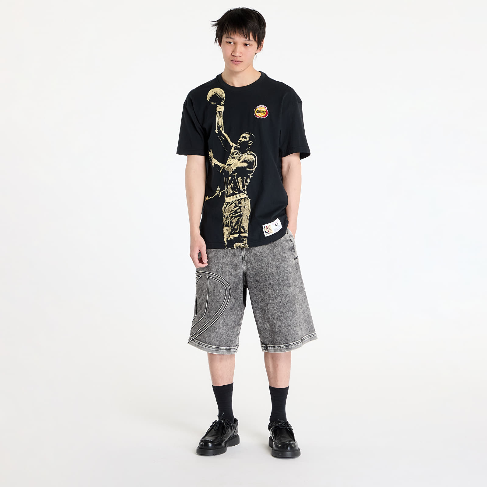 T-särgid Mitchell & Ness NBA Vintage Logo Rockets Hakeem Olajuwon Blockbuster Shortsleeve Player Tee Black