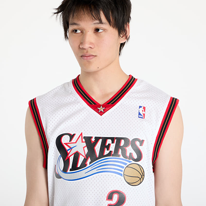 【美品】ミッチェル&ネス NBA 76ers アイバーソン ユニフォーム 星柄 美品】ミッチェル&ネス NBA 76ers アイバーソン ユニフォーム 星柄