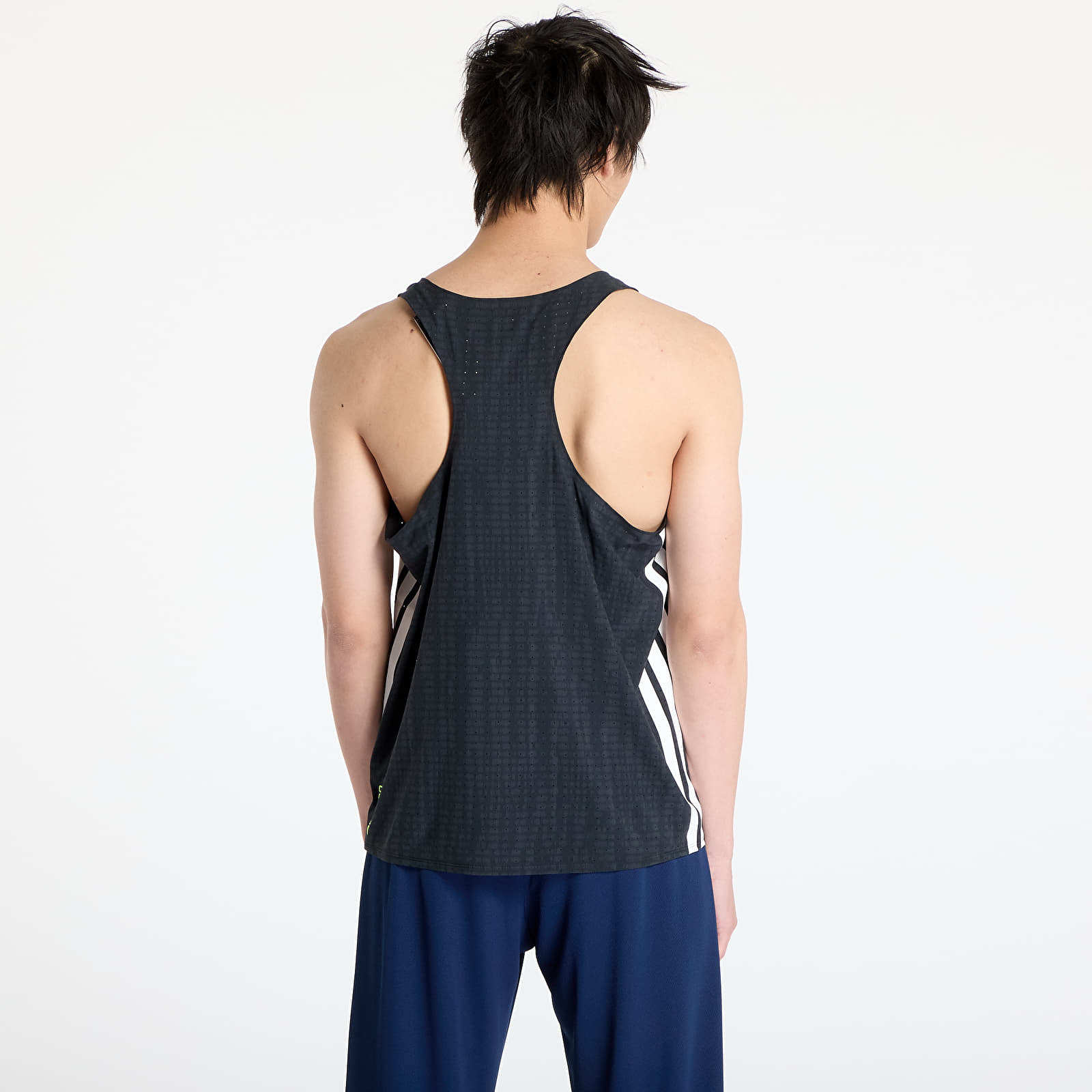 Vestes adidas Adizero Running Singlet Dark Grey/ Carbon/ Black