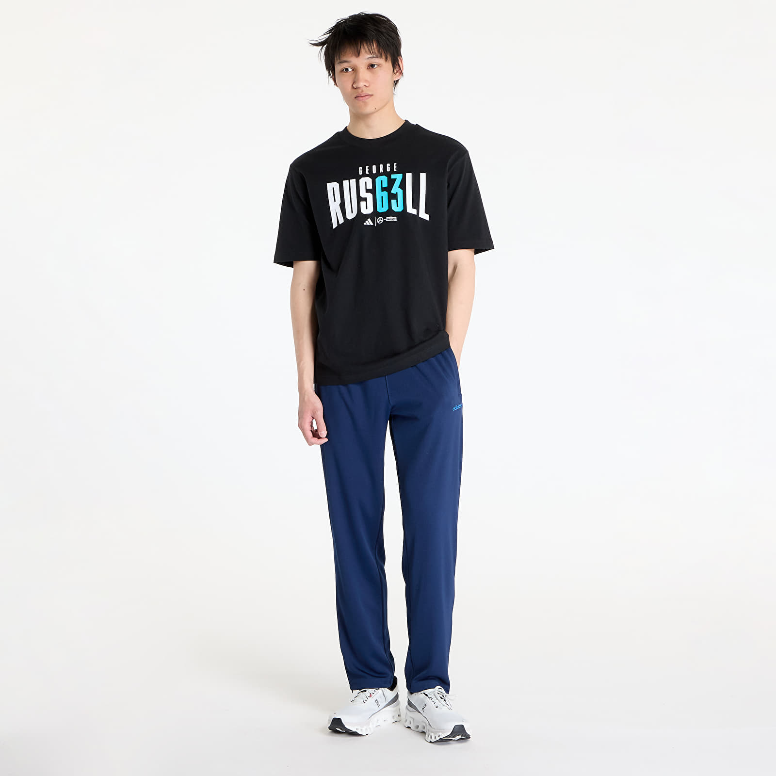 Pólók adidas x Mercedes AMG Petronas Formula One Team George Russell Tee Black