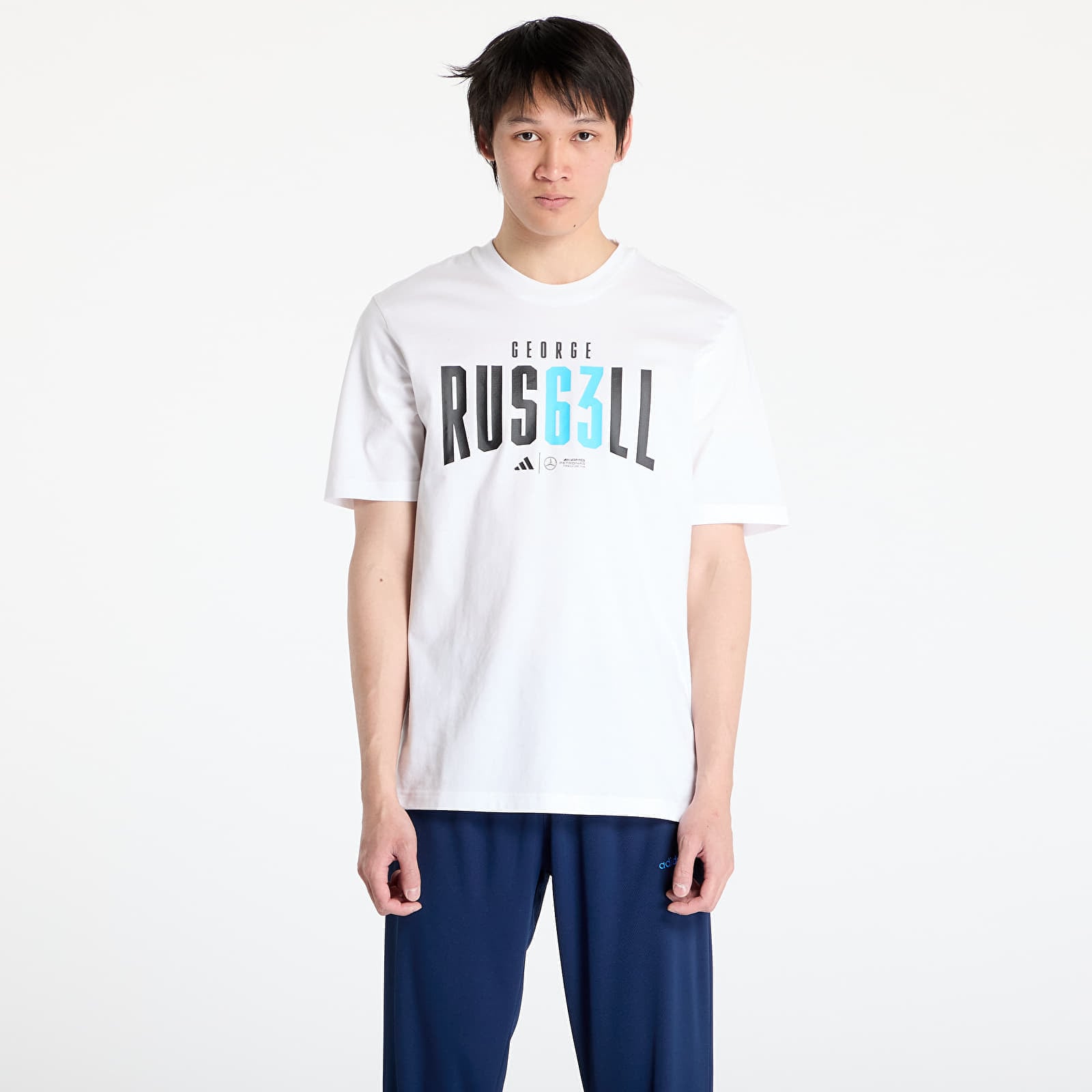 Tricou adidas x Mercedes AMG Petronas Formula One Team George Russell Tee White M