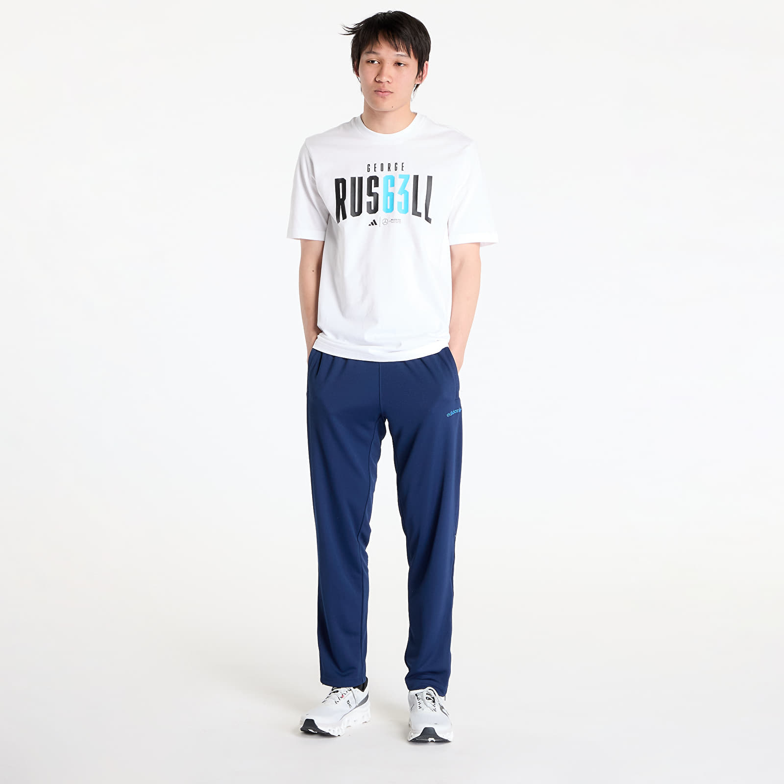 Pólók adidas x Mercedes AMG Petronas Formula One Team George Russell Tee White