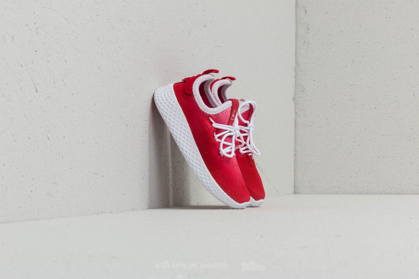 Kids' sneakers and shoes adidas x Pharrell Williams Tennis HU I Red/ Ftw White/ Ftw White