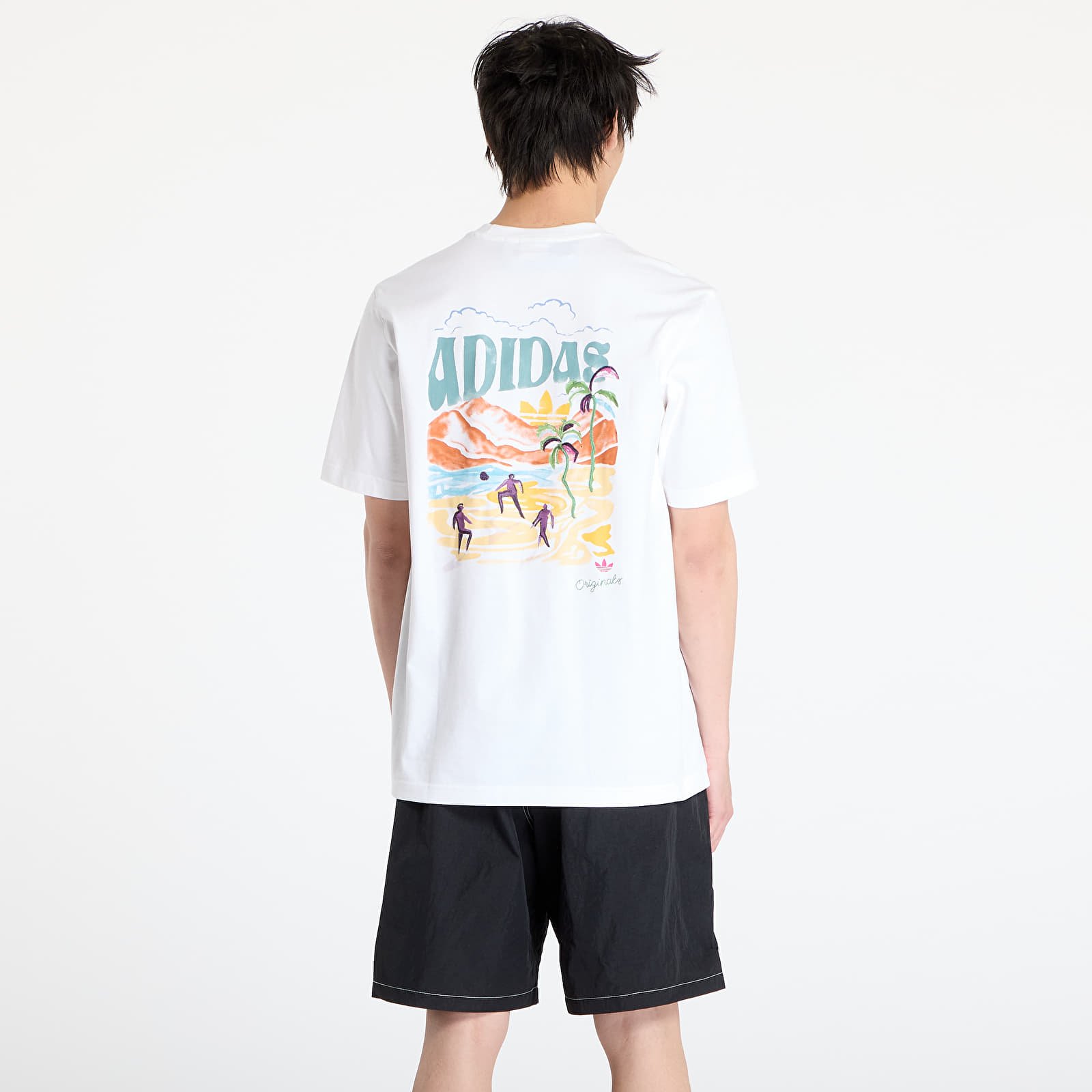 Pólók adidas Resort Graphic Tee White/ White