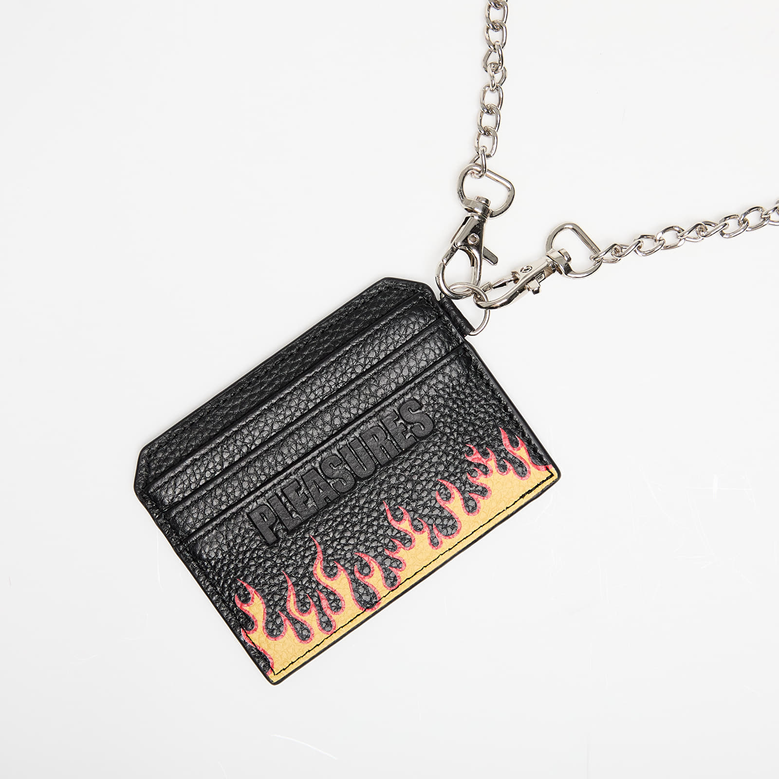 Rahakotid PLEASURES Leather Card Holder W/  Chain Black