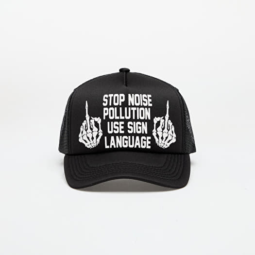 Cap PLEASURES Pollution Trucker Black