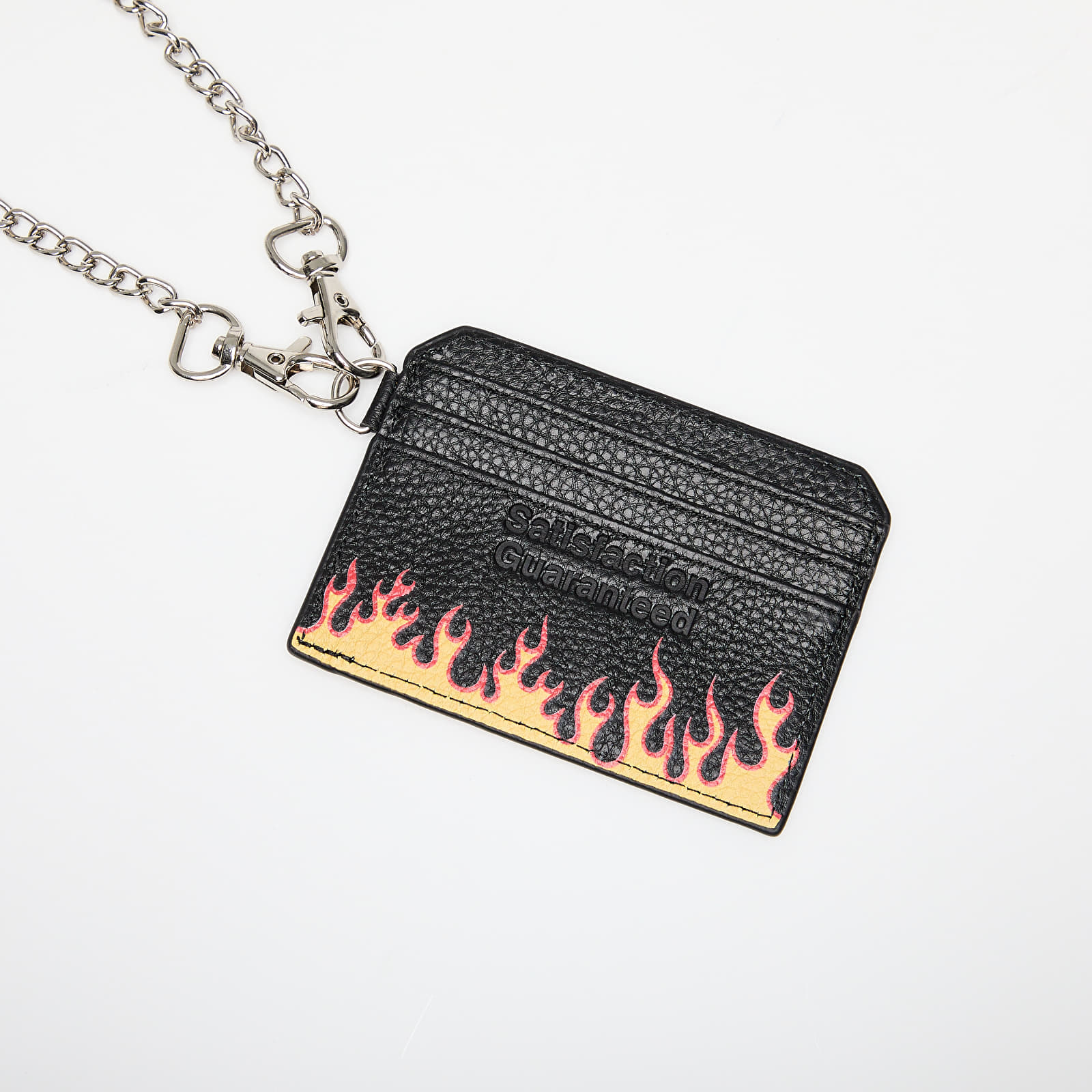 Rahakotid PLEASURES Leather Card Holder W/  Chain Black
