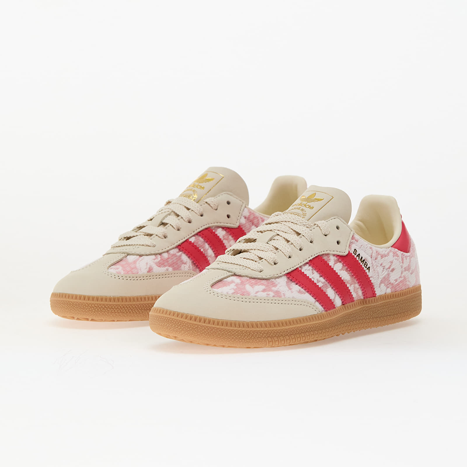Apavi adidas Samba OG W Ftwr White/ Cream White/ Better Scarlet