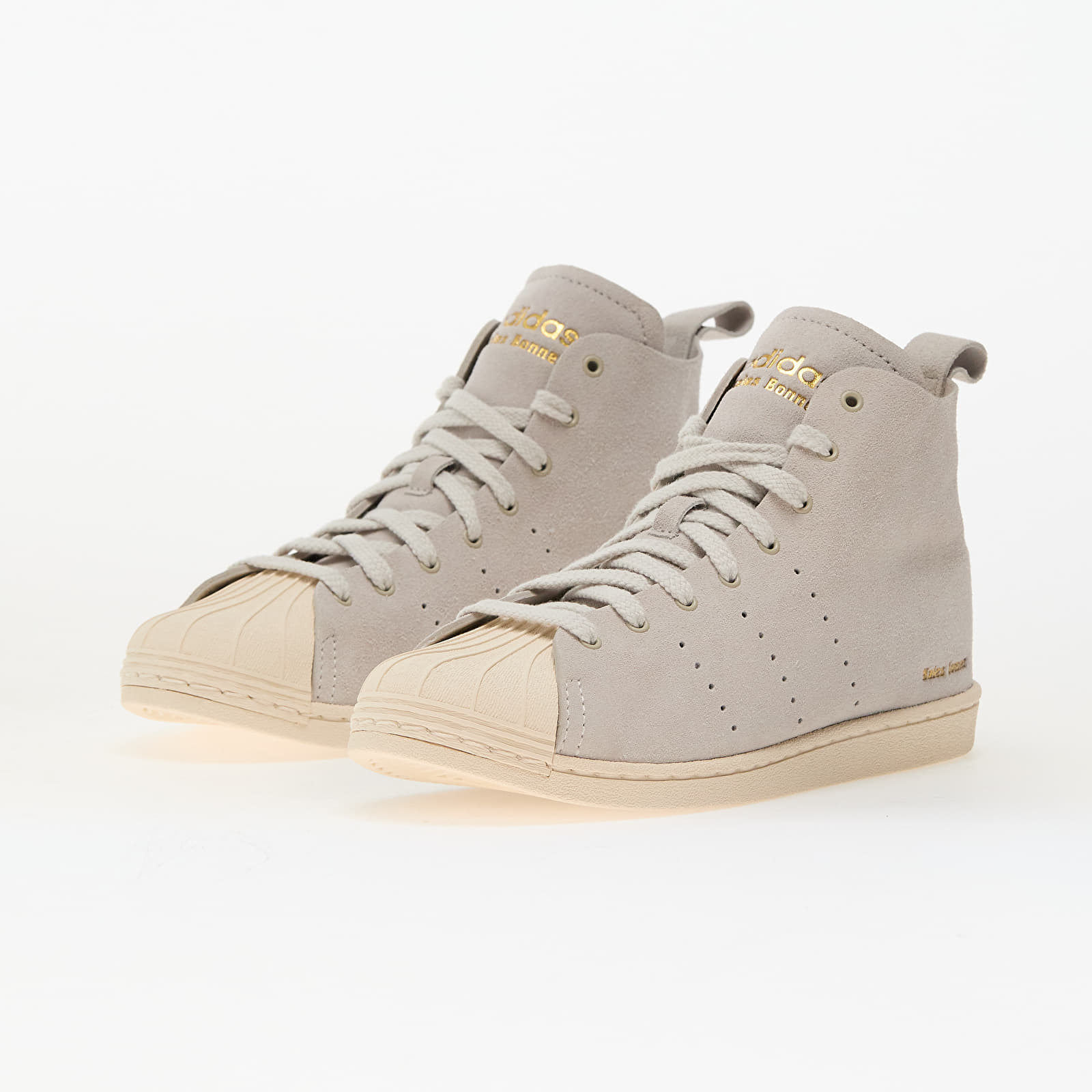 Men's shoes adidas x Wales Bonner Superstar Hi Missto/ Wonder White/ Gold Metallic