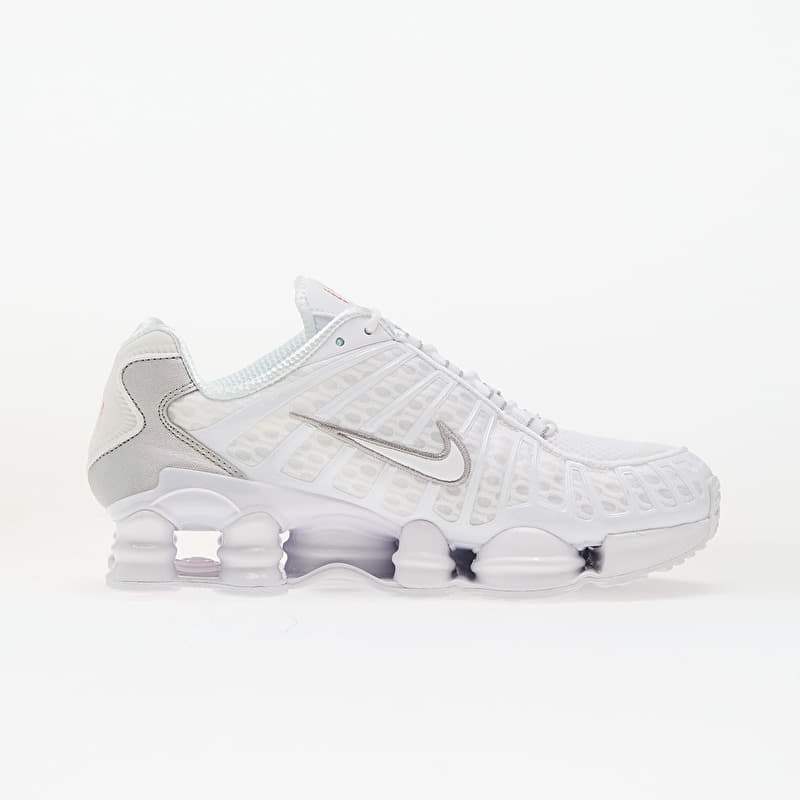 Nike Shox TL White/ White-Metallic Silver-Max Orange | Footshop